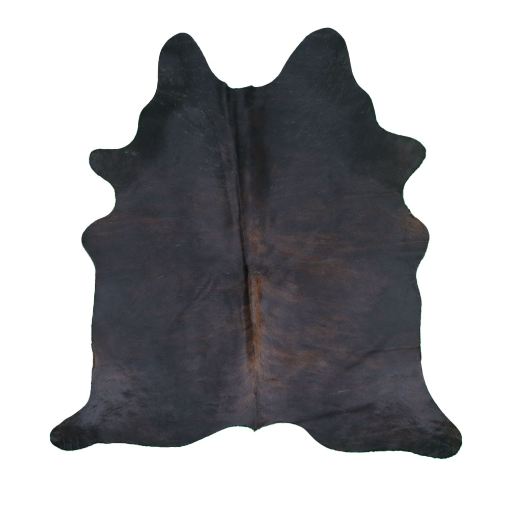 Kuhfell 549 in Schwarz gestromt, 200 × 200 cm – Produktfoto 1