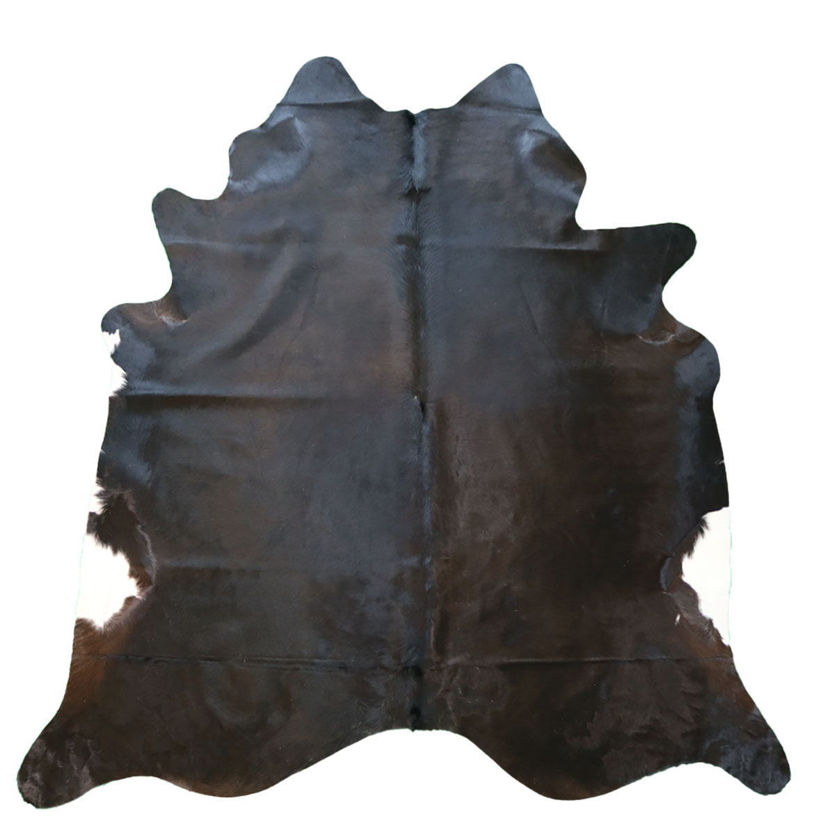 Kuhfell 618 – Schwarz-Weiß, 230 × 215 cm