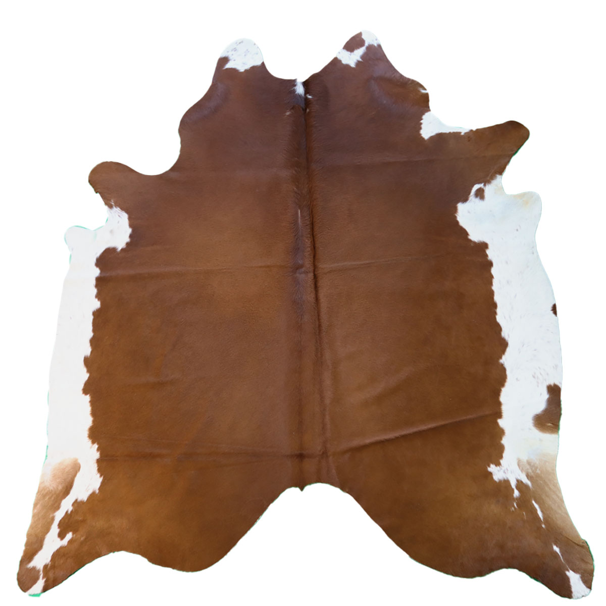 Kuhfell 616 – Braun-Weiß, 230 × 210 cm