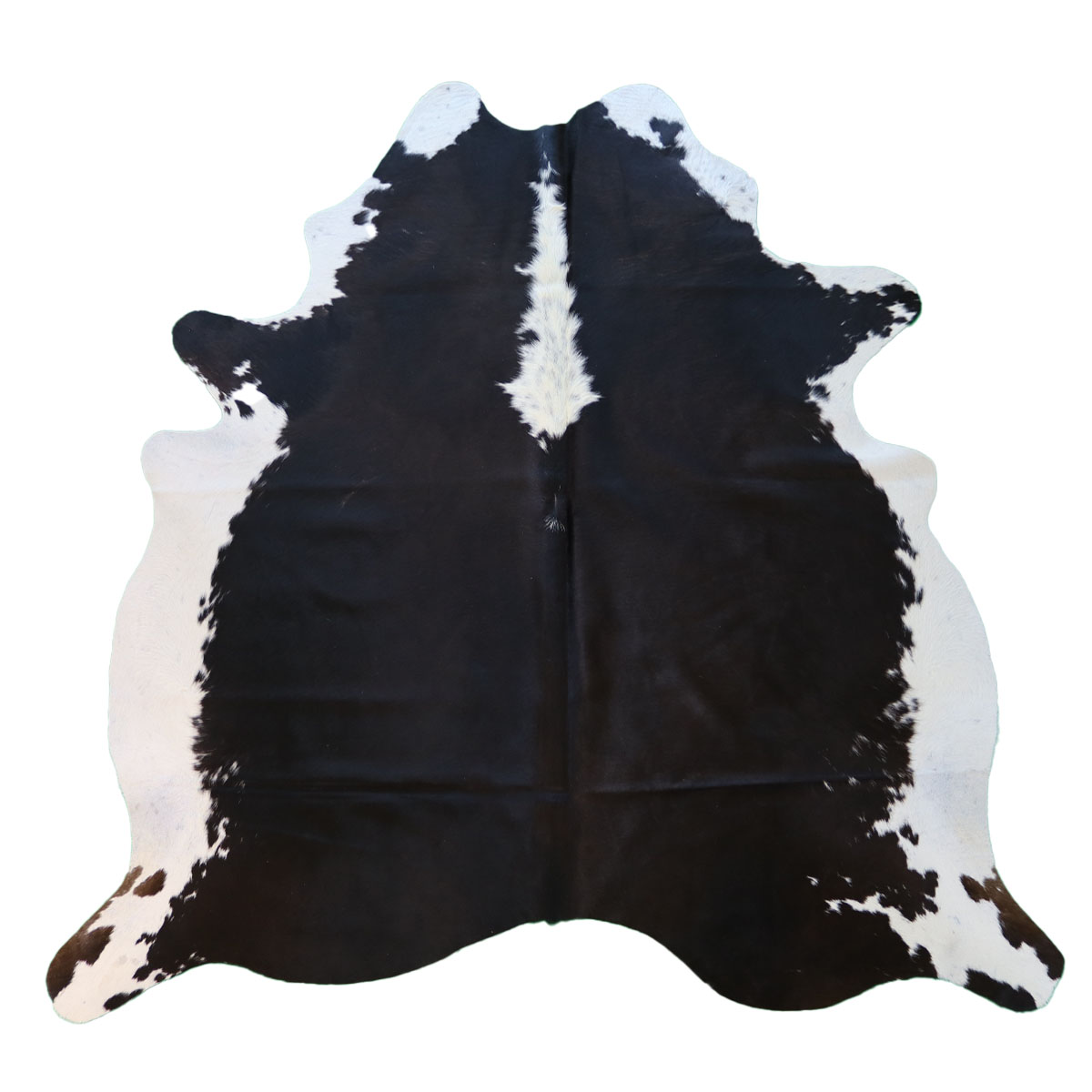 Kuhfell 614 – Schwarz-Weiß, 200 × 180 cm