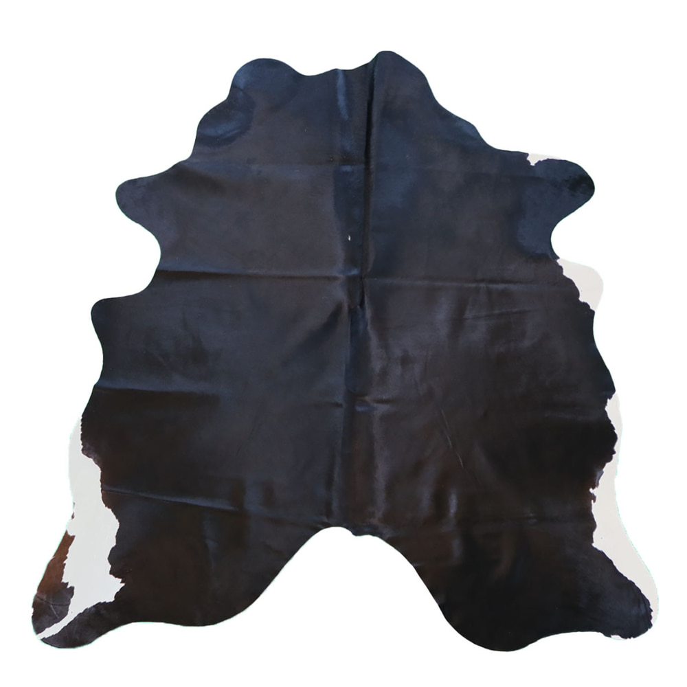 Kuhfell Schwarz 210 × 180 cm, Artikelnummer 624