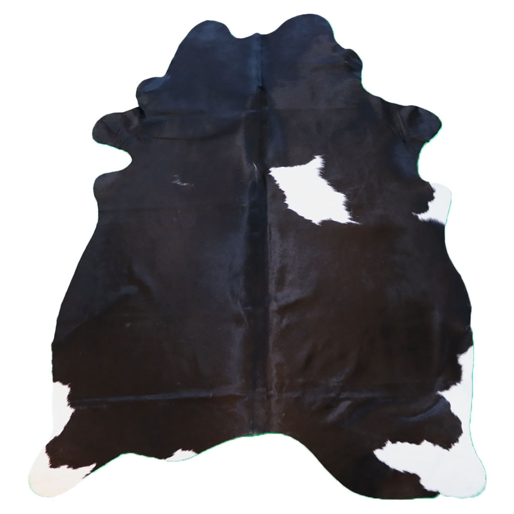 Kuhfell Schwarz-Weiß 210 × 165 cm, Artikelnummer 628