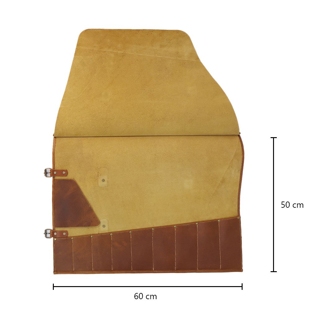 Geöffnete Messerrolle Profi 741 mit eingezeichneten Maßen 60 × 50 cm