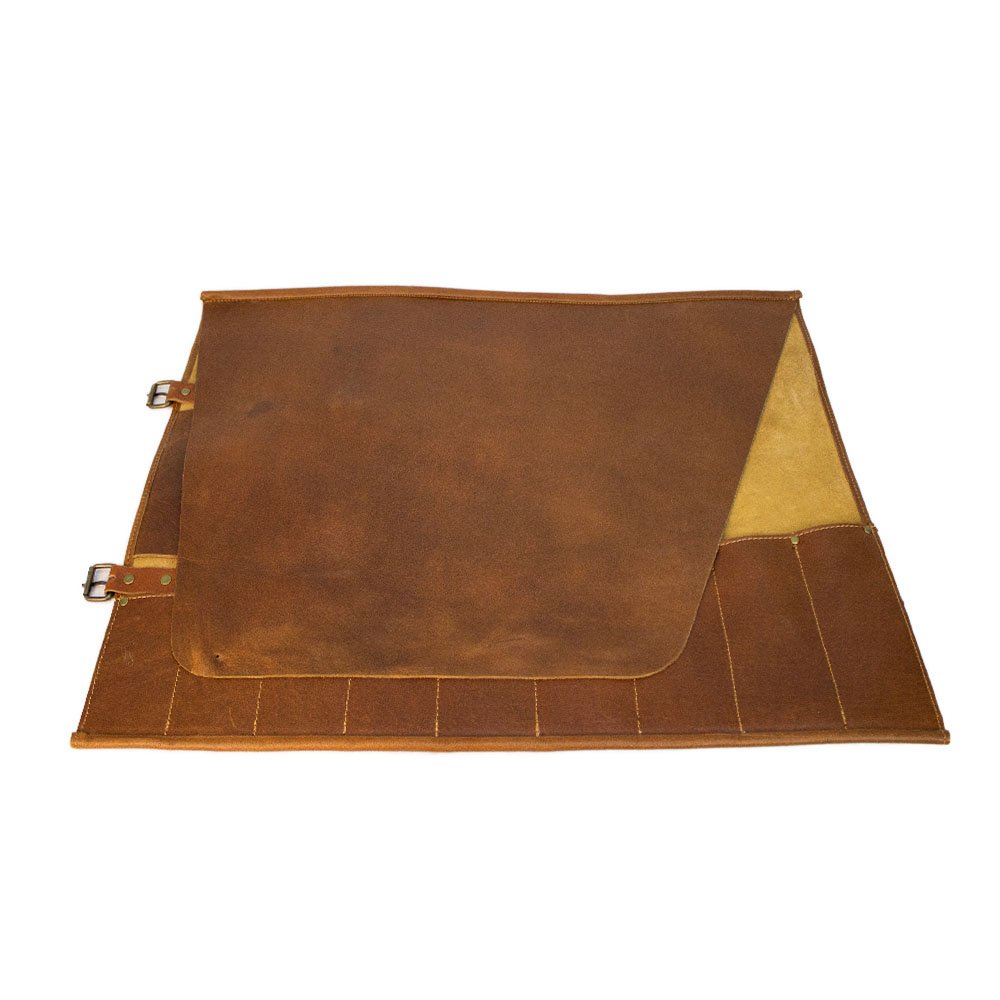 Profi 741 aus braunem Leder mit zugeklappter Innenklappe Profi 741 aus braunem Leder mit zugeklappter Innenklappe